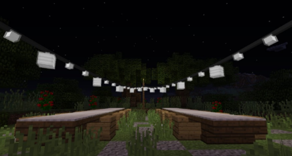 Fairy Lights Мод 1.16.5/1.14.4 (Декоративные гирлянды)