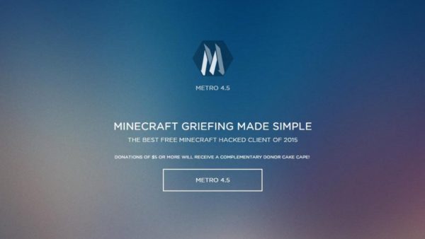Minecraft - Metro (Monster Update) 1.8 - 1.8.9 Hacked Client