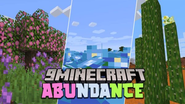 Abundance мод Майнкрафт 1.16.5 (цветы, деревья)