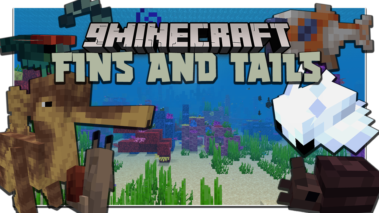 Fins and Tails Мод 1.16.5 (Морские существа)