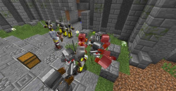 MedievalCraft мод для Майнкрафт 1.16.5 / 1.12.2 (Рыцари, замки, фракции)