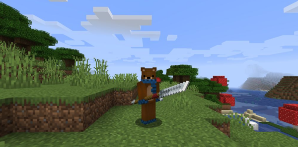MC Dungeons Weapons Мод 1.16.5 (Уникальное оружие)