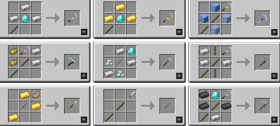 MC Dungeons Weapons Мод 1.16.5 (Уникальное оружие)