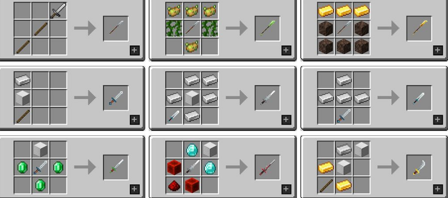 MC Dungeons Weapons Мод 1.16.5 (Уникальное оружие)