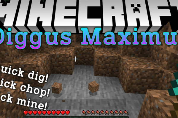Diggus Maximus мод 1.17 (Быстрая добыча руд, супер кирка)