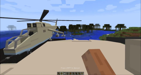 вертолет minecraft