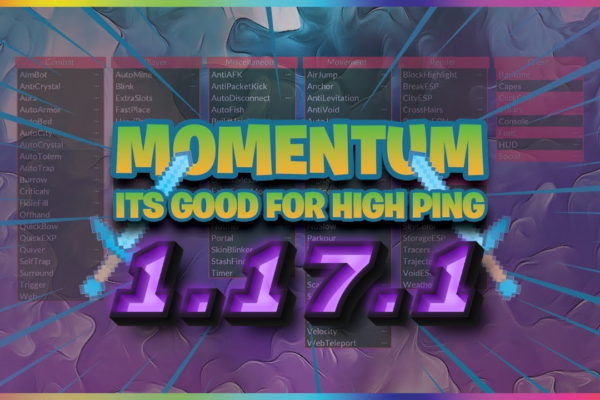Чит-клиент Momentum на Майнкрафт 1.17.1