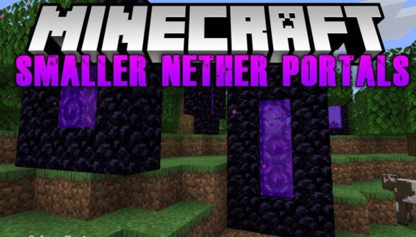 Smaller Nether Portals Майнкрафт 1.18.1