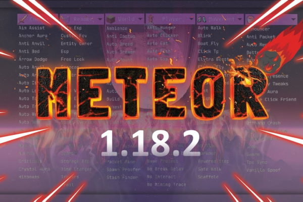 Чит-клиент Meteor на Майнкрафт 1.18.2